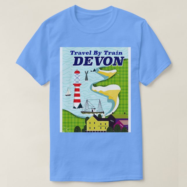 Camiseta Tomar un tren a Devon (Diseño del anverso)