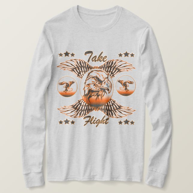 Camiseta Tomar vuelo (alternativo) (Anverso del diseño)