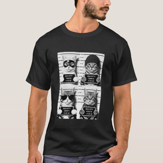 Camiseta Tomas Gatos Malos Divertidos 03 (Anverso)