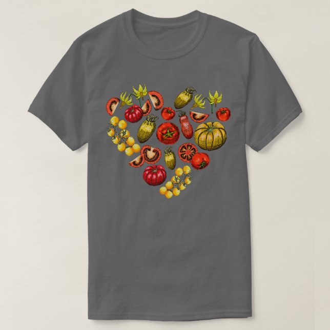 Camiseta Tomate Amo Vegetable Jardinero Tomate de jardinerí (Diseño del anverso)