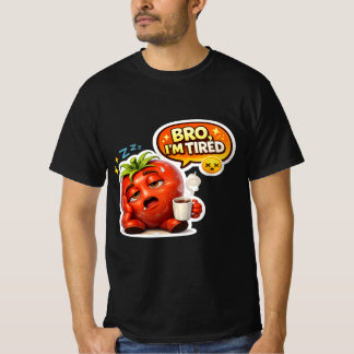 Camiseta Tomate Cansado Divertido Hermano Estoy Cansado Lin