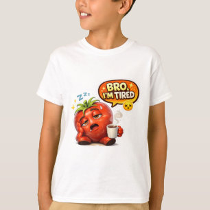 Camiseta Tomate Cansado Divertido Hermano Estoy Cansado Lin