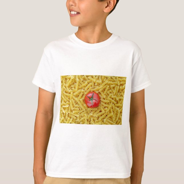 Camiseta Tomate con pasta fusilli (Anverso)