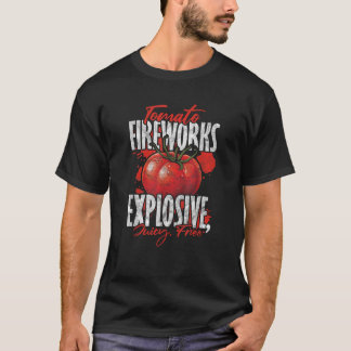 Camiseta Tomate de La Tomatina lucha contra los fuegos arti