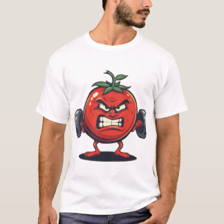 Camiseta Tomate fuerte: Fitness con un giro