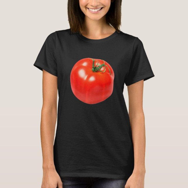 Camiseta Tomate Halloween disfraz Comida Roja Fruta Estrech (Anverso)
