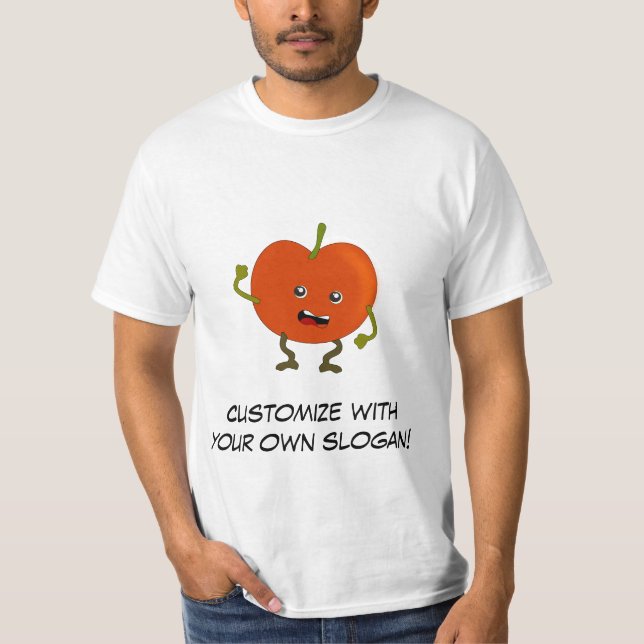 Camiseta Tomate: Mala pandilla de fruta con texto de Person (Anverso)