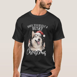 Camiseta Tómate Navidades Husky