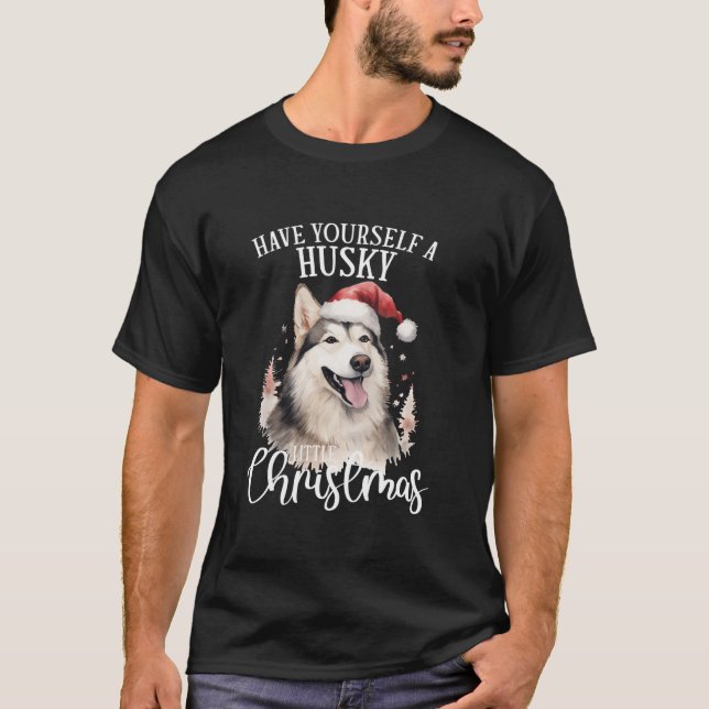 Camiseta Tómate Navidades Husky (Anverso)
