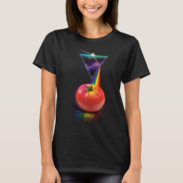 Camiseta Tomate retro prismático vintage (Anverso)