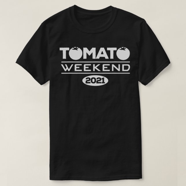 Camiseta Tomate Weekend Day Salsa Familia Grupo Ide (Diseño del anverso)