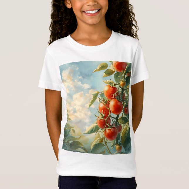 Camiseta Tomates de cosecha en vid (Anverso)