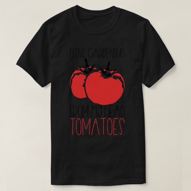 Camiseta Tomates de jardinería (Diseño del anverso)