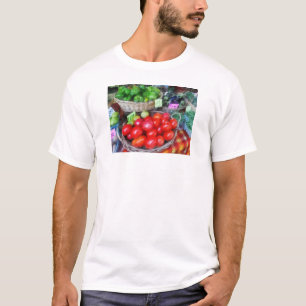 Camiseta Tomates, Judías Verdes y Pimientos en el Mercado d