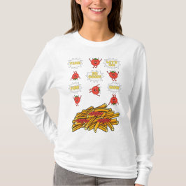 Camiseta tomates saltando a papas fritas, personalizado