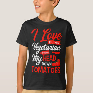 Camiseta Tomates Vegetales Vegetales Jardines Me Encanta Se