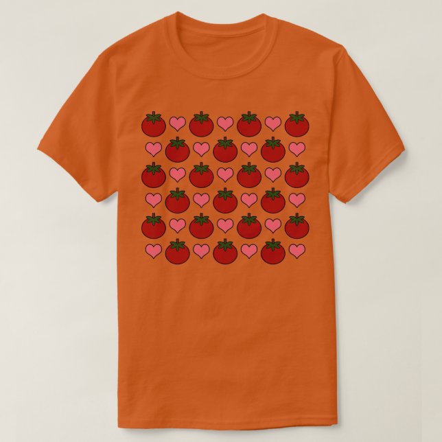 Camiseta Tomates Y Corazones Cutetos (Diseño del anverso)