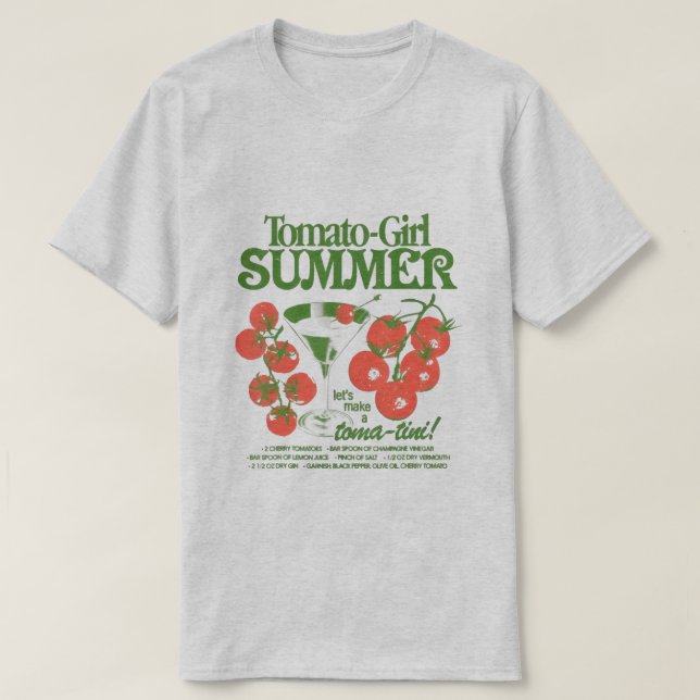 Camiseta Tomato-Girl Summer – Toma-tini Tee (Diseño del anverso)