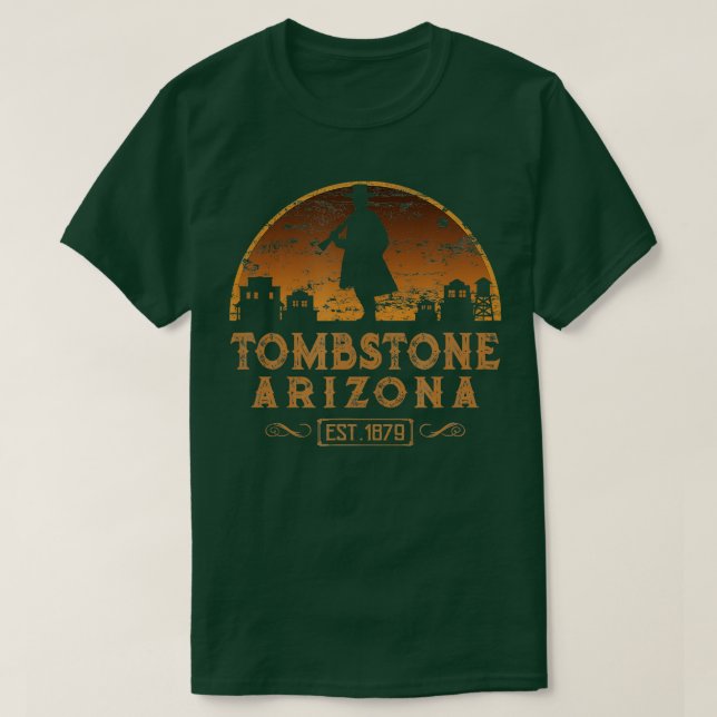 Camiseta Tombstone Arizona AZ Wild West Gunfighter (Diseño del anverso)