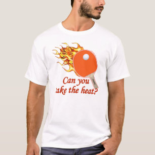 Camiseta Tome a calor el ping-pong llameante