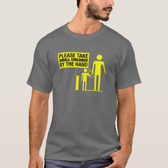 Camiseta Tome a los pequeños niños por la mano (el (Anverso)