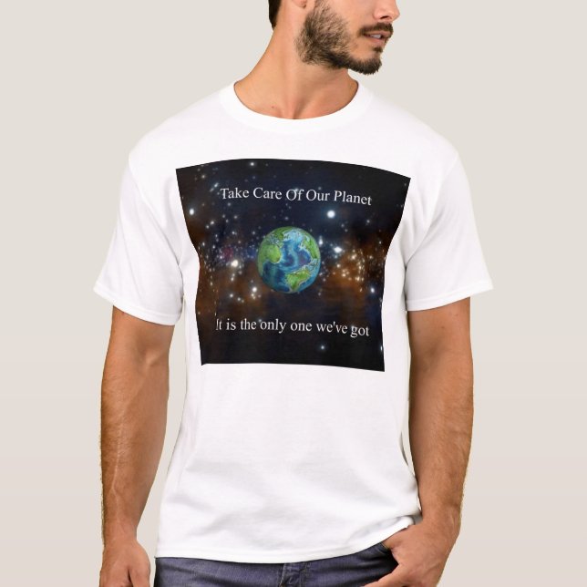 Camiseta Tome el cuidado de nuestro planeta (Anverso)