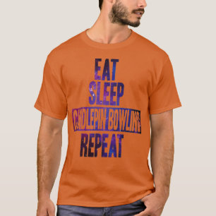 Camiseta Tome el sueño Candlepin Bowling repita T