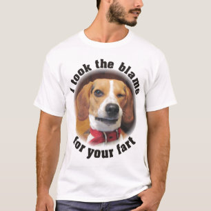 Camiseta Tomé la culpa para su fart guiñando el perro T del