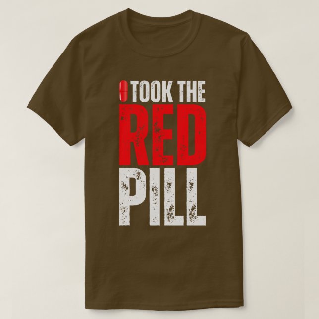 Camiseta Tomé la píldora roja (Diseño del anverso)