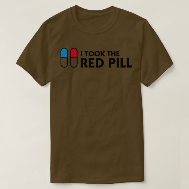 Camiseta Tomé la píldora roja (Diseño del anverso)