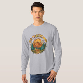 Camiseta Tome la ruta escénica Gris
