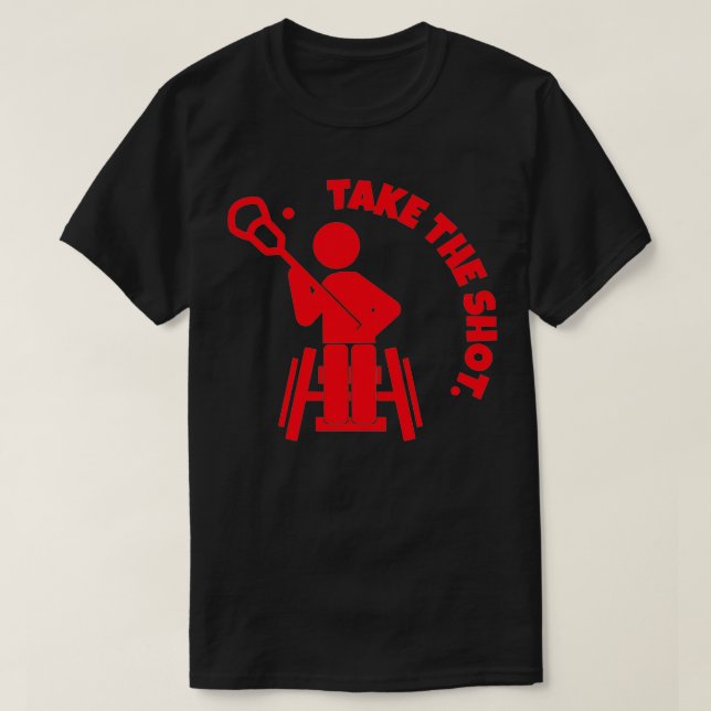 Camiseta Tome Lacrosse En Silla De Rueda De Fuego (Diseño del anverso)
