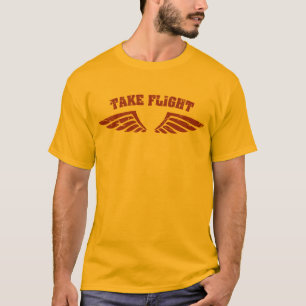 Camiseta Tome las alas de la aviación del vuelo