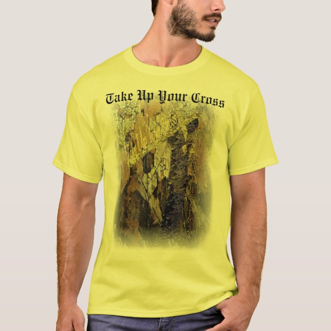 Camiseta Tome sus 3,1 cruzados, tome su cruz (Anverso)