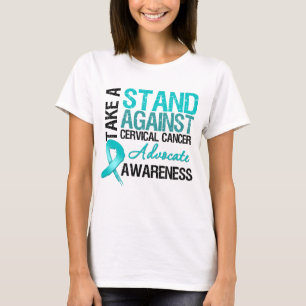 Camiseta Tome un soporte contra cáncer de cuello del úter