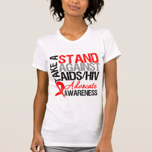 Camiseta Tome un soporte contra el VIH del SIDA