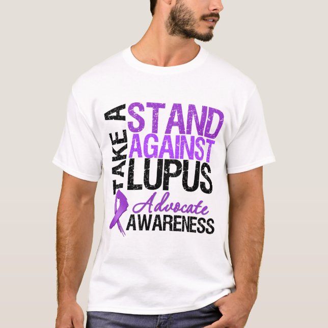Camiseta Tome un soporte contra lupus (Anverso)