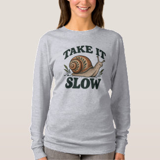 Camiseta Tómelo con calma - Caracol caprichoso del bosque 
