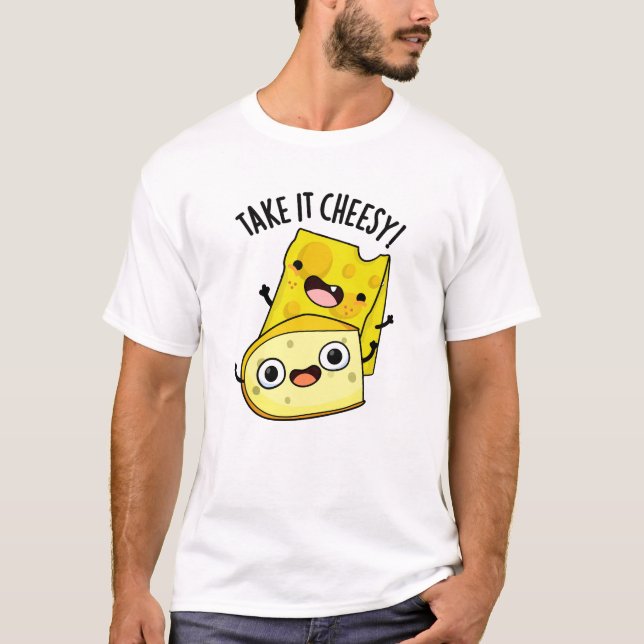 Camiseta Tómelo con Queso Chiste Divertido de Comida  (Anverso)