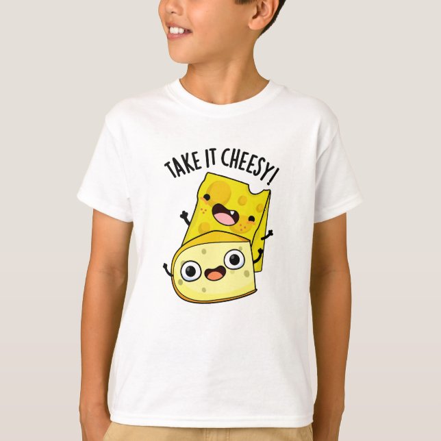 Camiseta Tómelo con Queso Chiste Divertido de Comida  (Anverso)