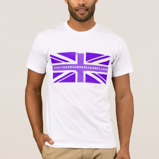 Camiseta Tómelo detrás señalan por medio de una bandera, la