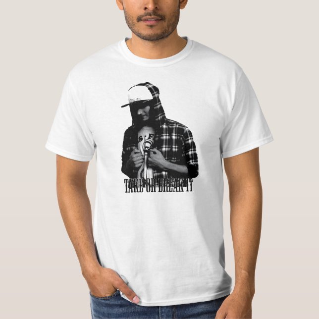 Camiseta Tómelo o rómpalo ashe. (Anverso)