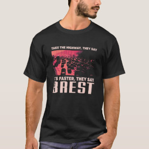 Camiseta Tomemos el Autopista Brest Humor France Traffic Me
