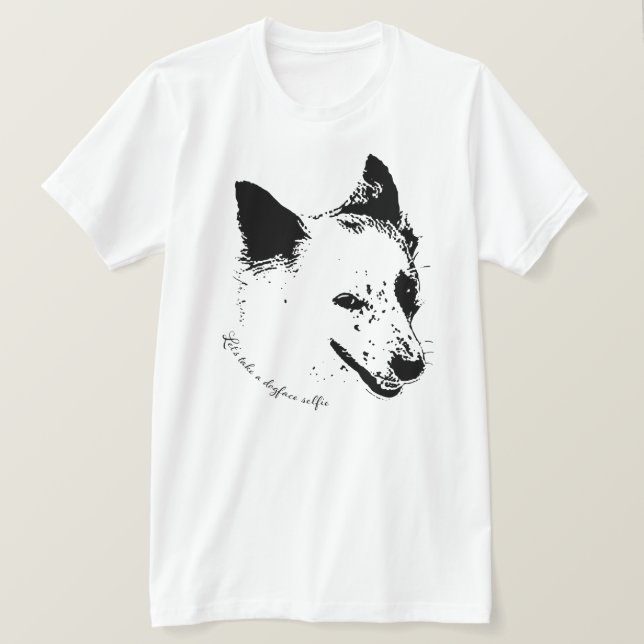 Camiseta Tomemos un Dogface Selfie (Anverso del diseño)