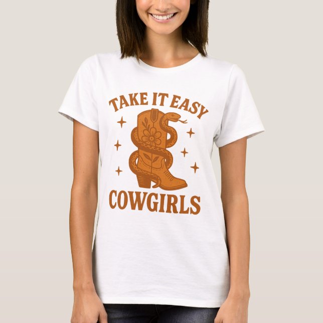 Camiseta Tomen Cowgirls retro Western Boho (Anverso)