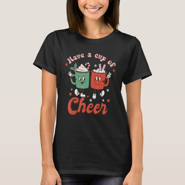 Camiseta Tomen Una Copa De Coco Caliente De Feliz Navidad R (Anverso)