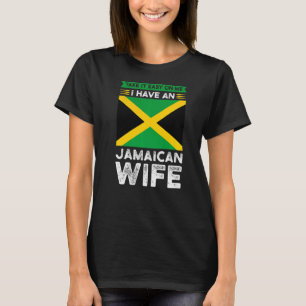 Camiseta Tómese la calma con mi esposa jamaiquina Jamaica