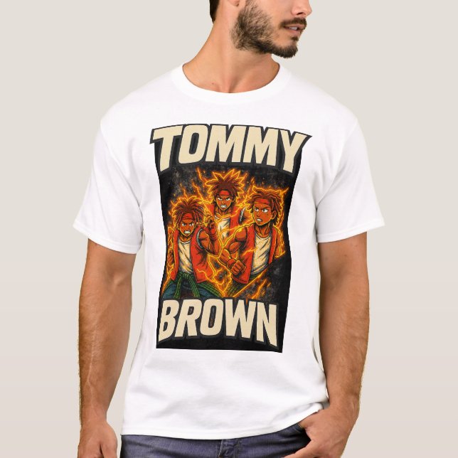 Camiseta Tommy Brown side A (Anverso)