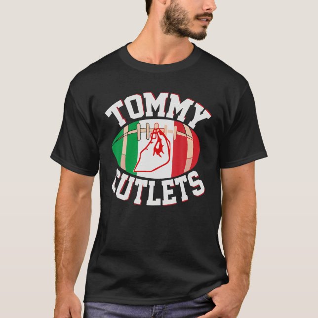 Camiseta Tommy Cutlets Football Quarterback NY Mano Italian (Anverso)