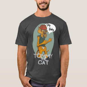 Camiseta Tommy el gato chico divertido